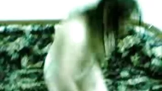 Skaista meitene rāda, caurumi un sūkā pov Viedokļa